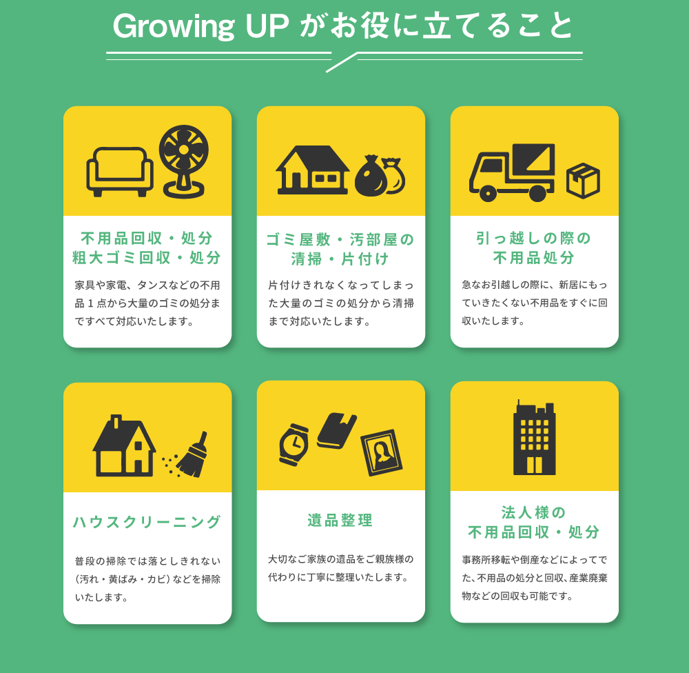 Growing UPができること
